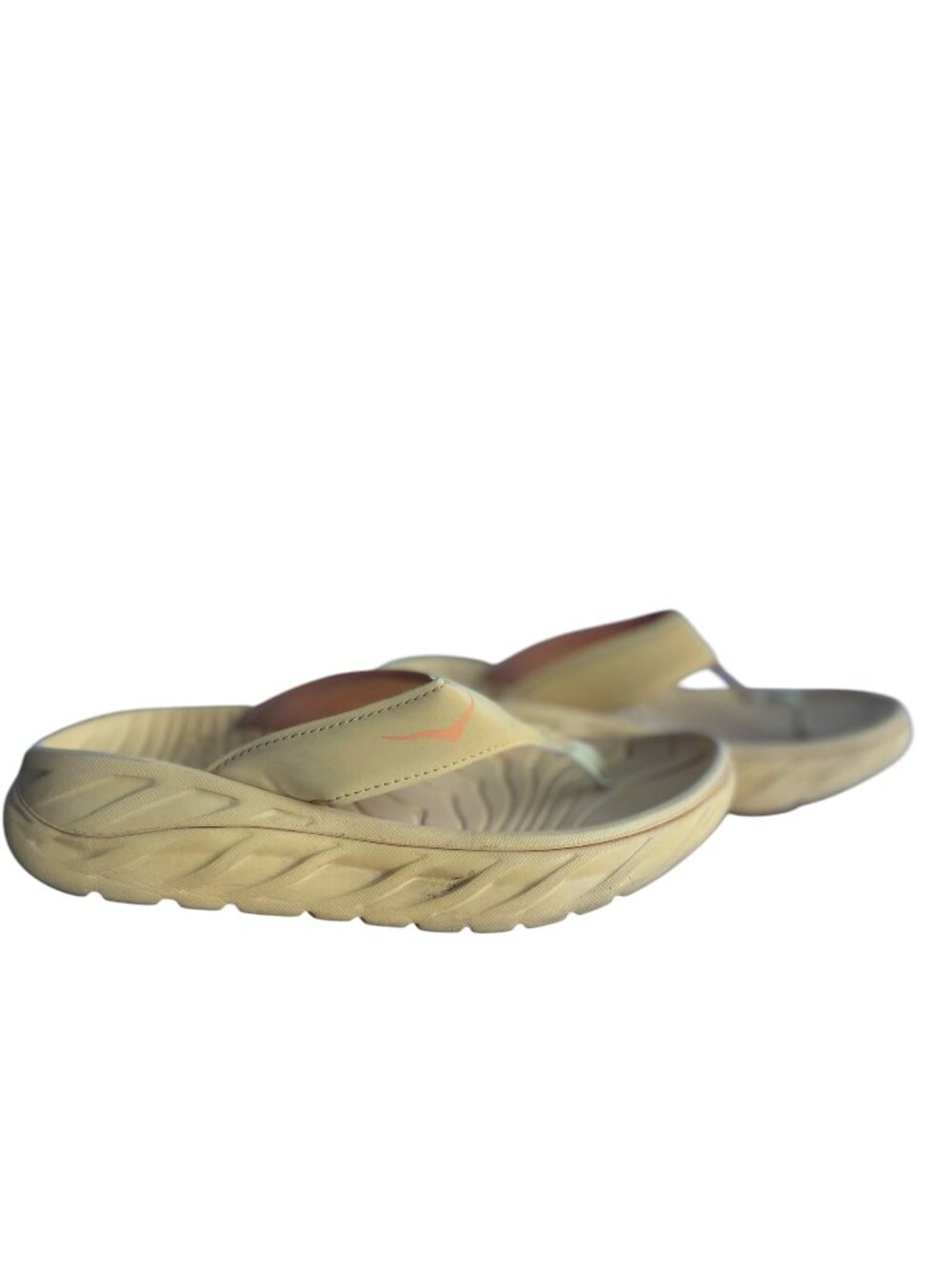 Hoka One One Ora Recovery Slide Sandals Orange Beach Comfort Women's Sz 8